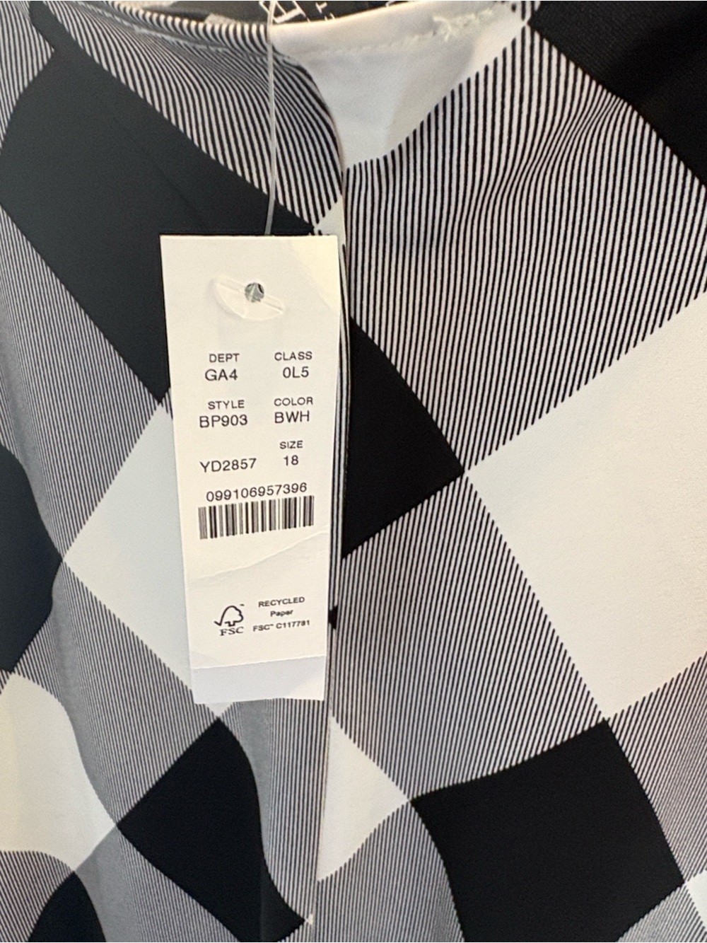 NWT J.Crew Collection Buffalo Check Maxi Dress Size 18 - Picture 2 of 6